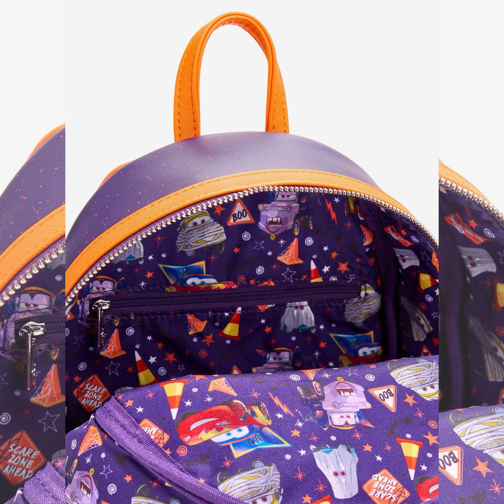 Mini sac à dos Loungefly Cars Halloween - effet phosphorescent