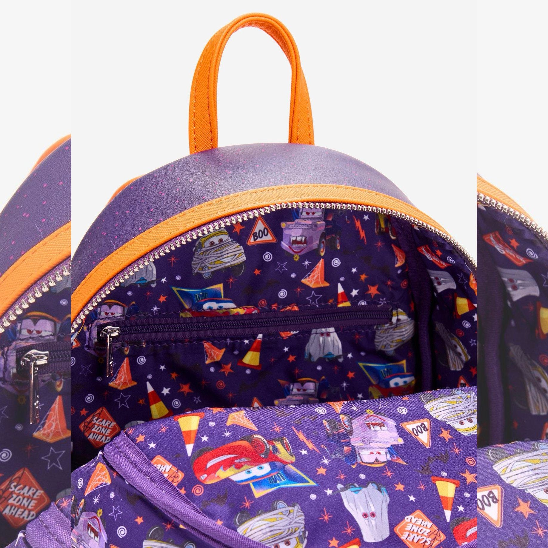 Mini sac à dos Loungefly Cars Halloween - effet phosphorescent