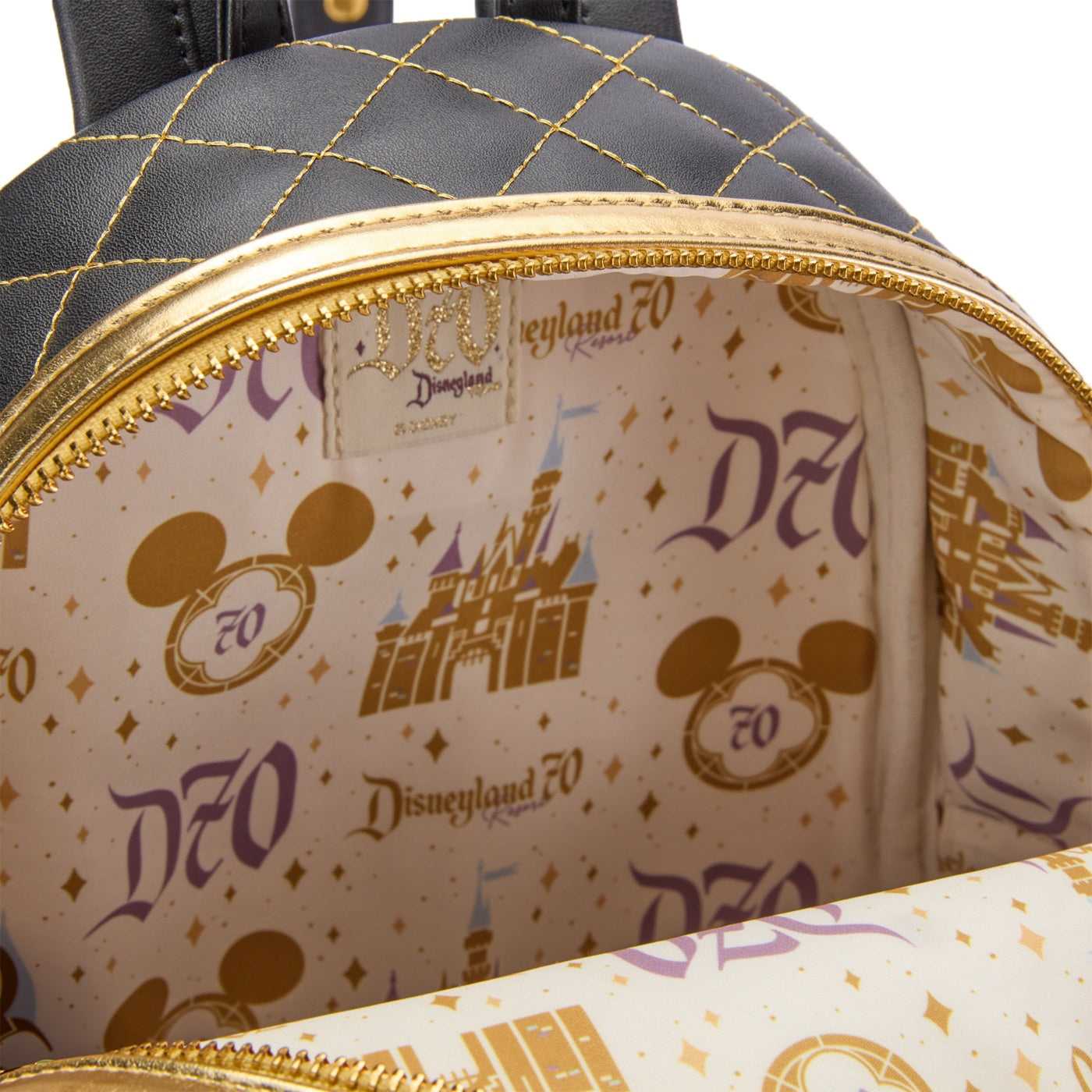 Doublure intérieure Disneyland 70 du mini sac Loungefly
