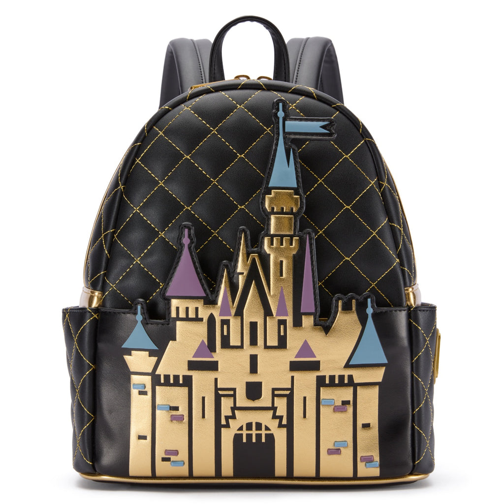 Mini sac à dos Loungefly Château Disneyland 70e anniversaire – vue de face