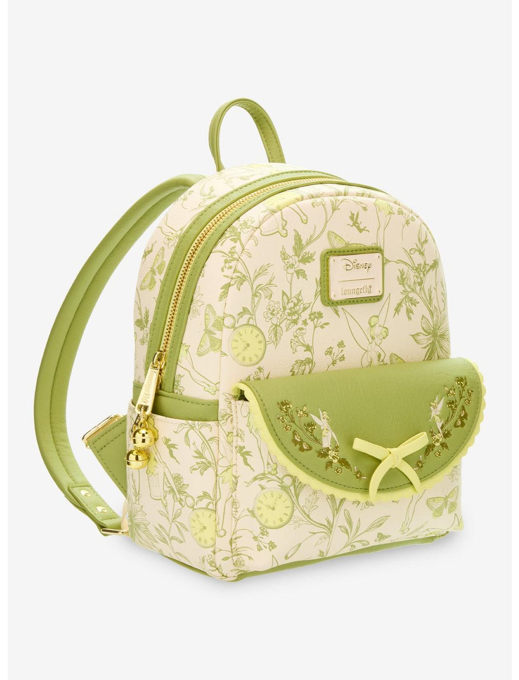 Mini sac à dos Loungefly Disney Peter Pan Fée Clochette floral – vue arrière