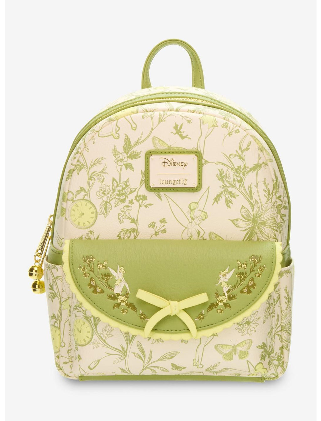 Mini sac à dos Loungefly Disney Peter Pan Fée Clochette floral – vue principale