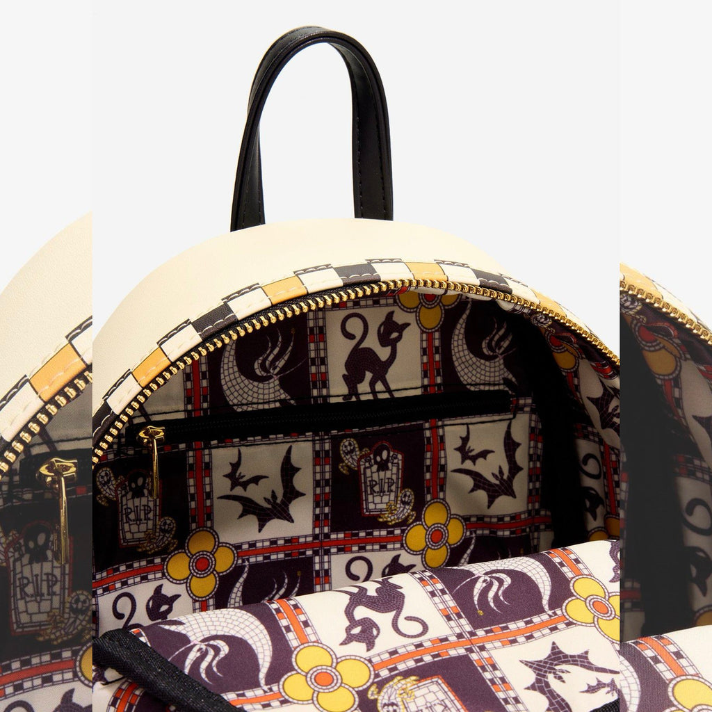 Mini sac à dos Loungefly Jack Sally et Zero mosaïque - intérieur