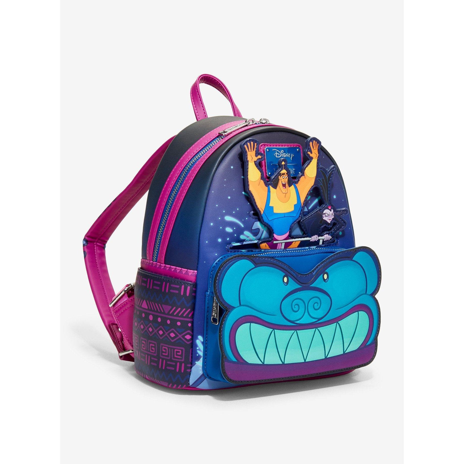 Mini sac à dos Loungefly Kronk et Yzma montagnes russes - vue de dos