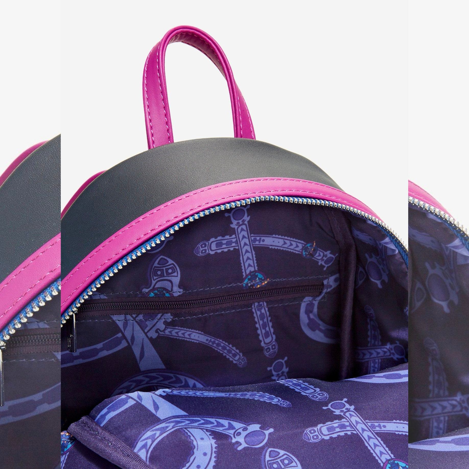 Mini sac à dos Loungefly Kronk et Yzma montagnes russes - intérieur