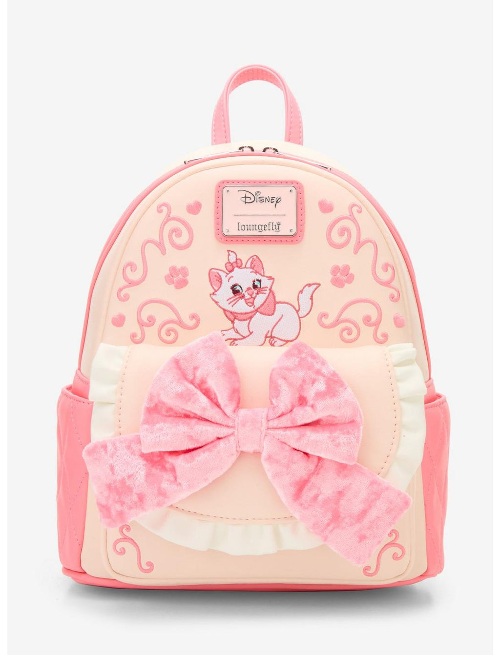 Mini sac à dos Loungefly Disney Les Aristochats Marie avec nœud en velours – vue principale