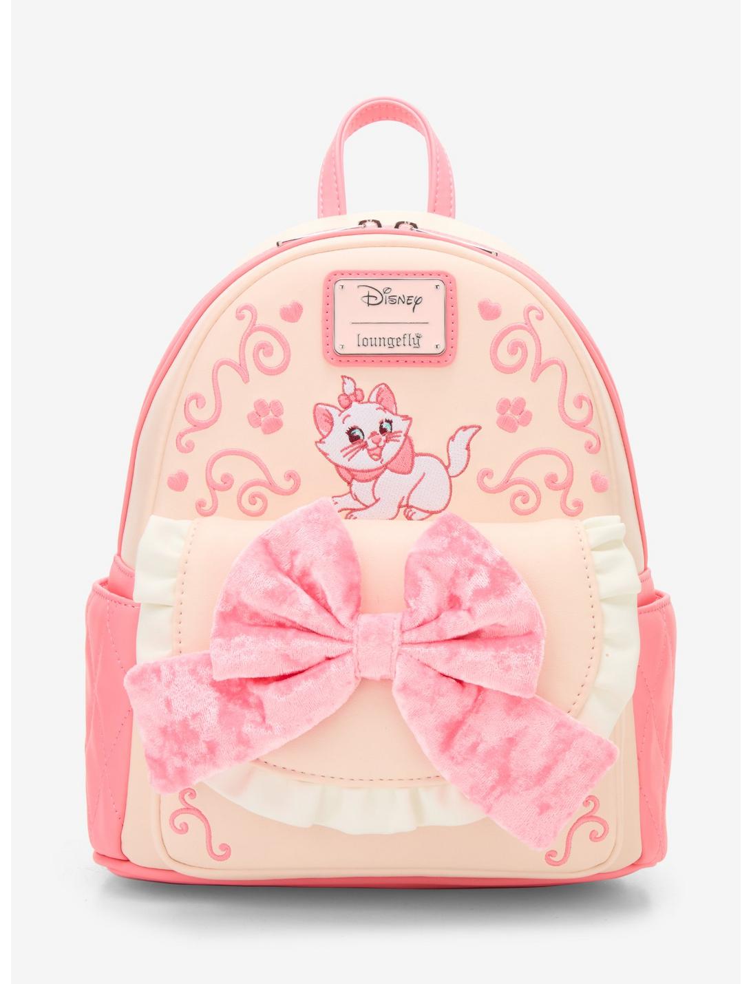 Mini sac à dos Loungefly Disney Les Aristochats Marie avec nœud en velours – vue principale