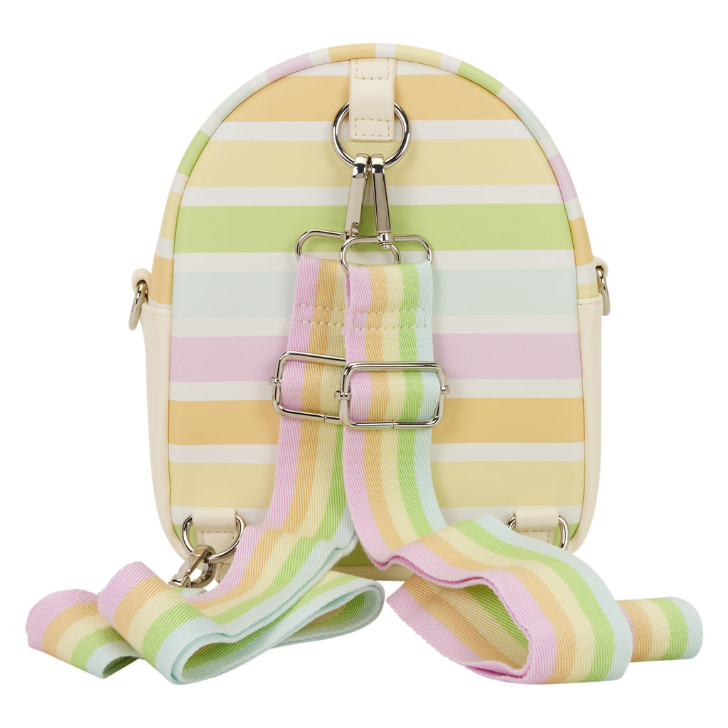 Sac bandoulière Loungefly Mickey et ses amis Rainbow Stripes - vue arrière