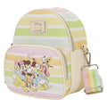 Sac bandoulière Loungefly Mickey et ses amis Rainbow Stripes - vue principale