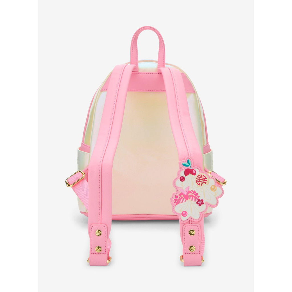 Mini sac à dos Loungefly Mulan gâteau irisé - vue de côté