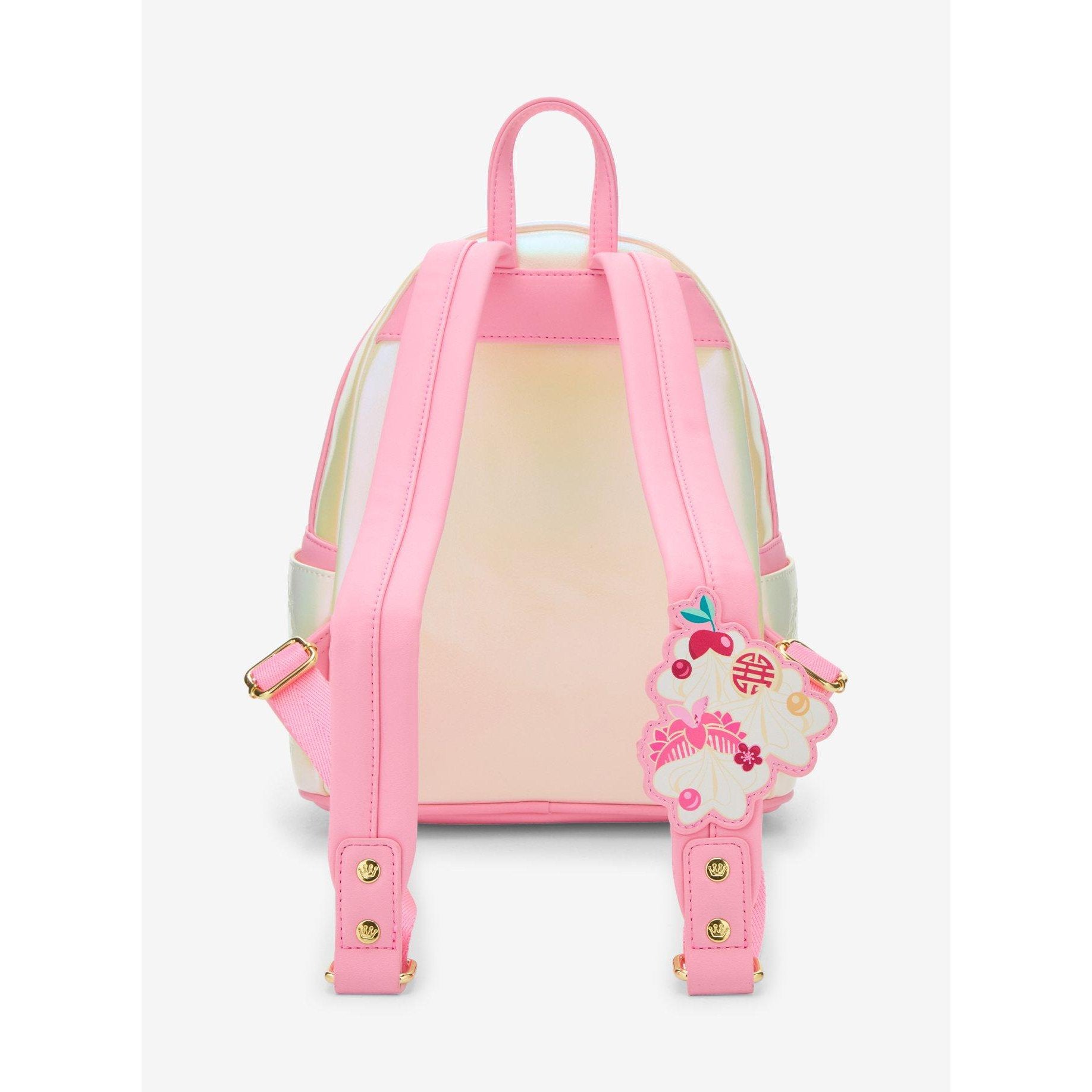 Mini sac à dos Loungefly Mulan gâteau irisé - vue de côté