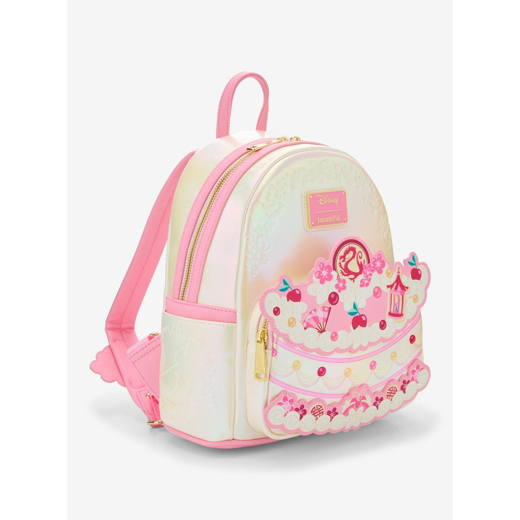 Mini sac à dos Loungefly Mulan gâteau irisé - vue de dos