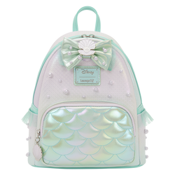 Arielle Iridescent Pearl Loungefly Mini-Rucksack – Detailansicht
