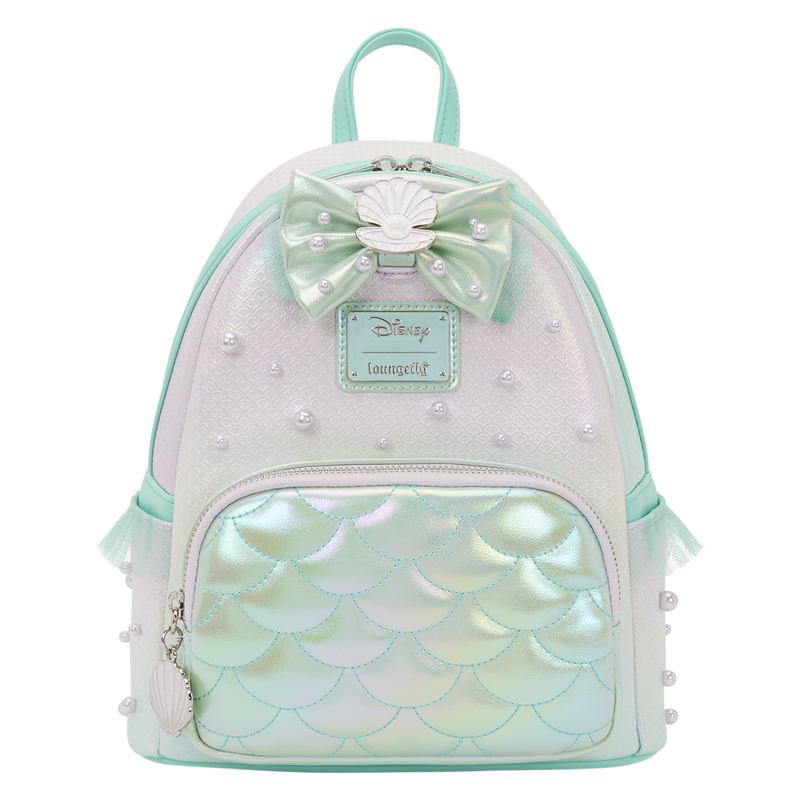 Mini sac à dos Loungefly La Petite Sirène Iridescent Pearl - vue détaillée