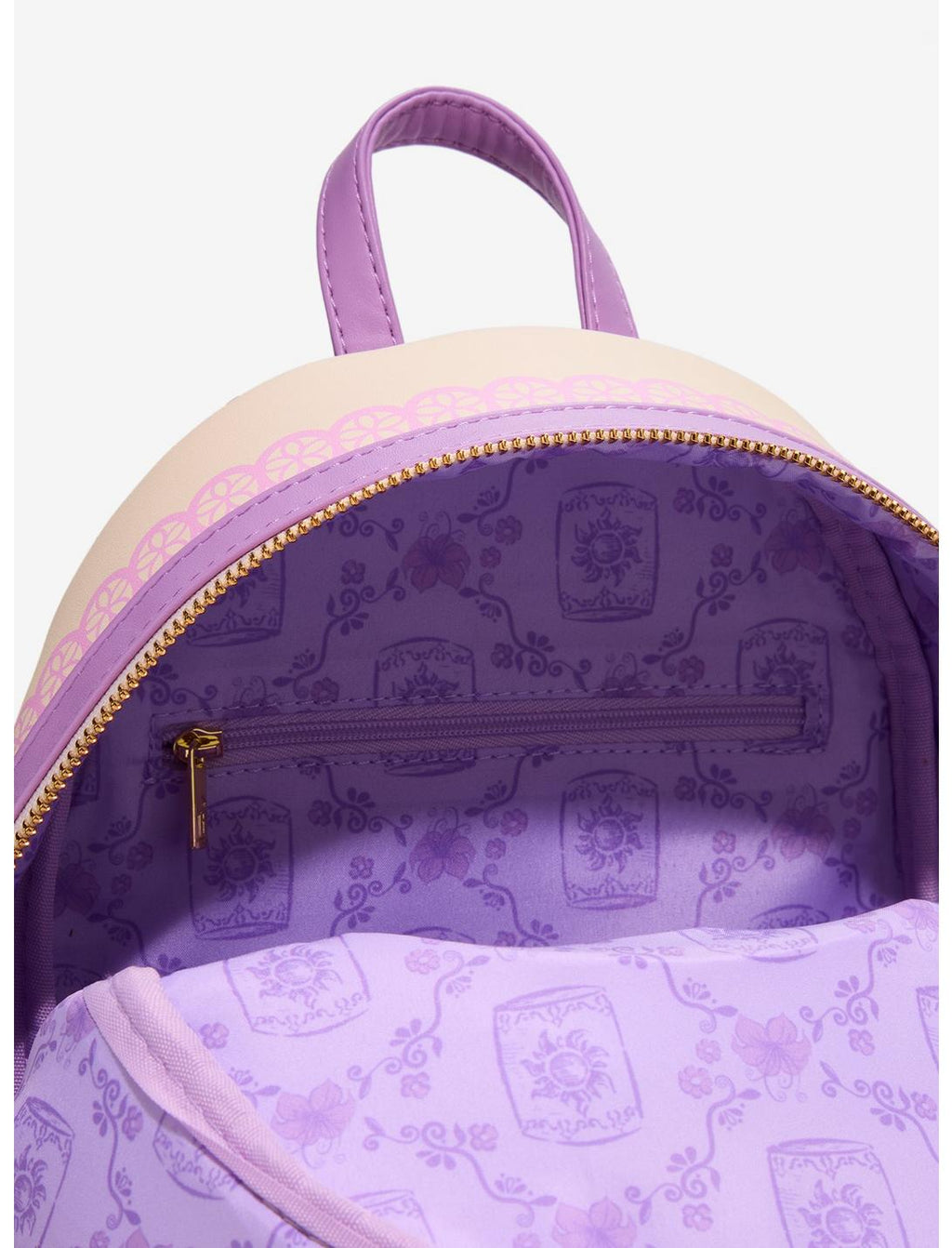 Mini sac à dos Loungefly Disney Raiponce Esquisse – détails des lanternes et broderies