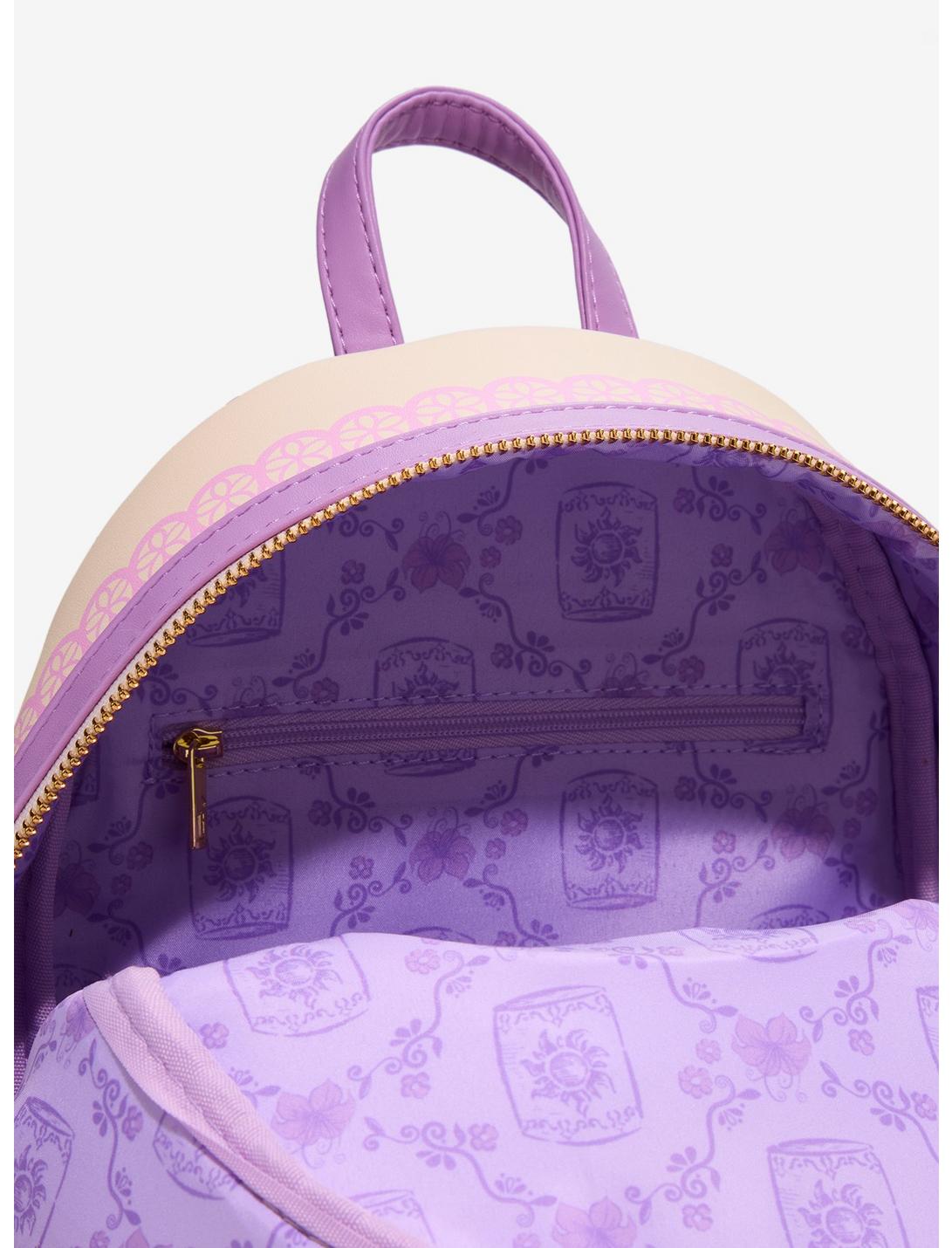 Mini sac à dos Loungefly Disney Raiponce Esquisse – détails des lanternes et broderies