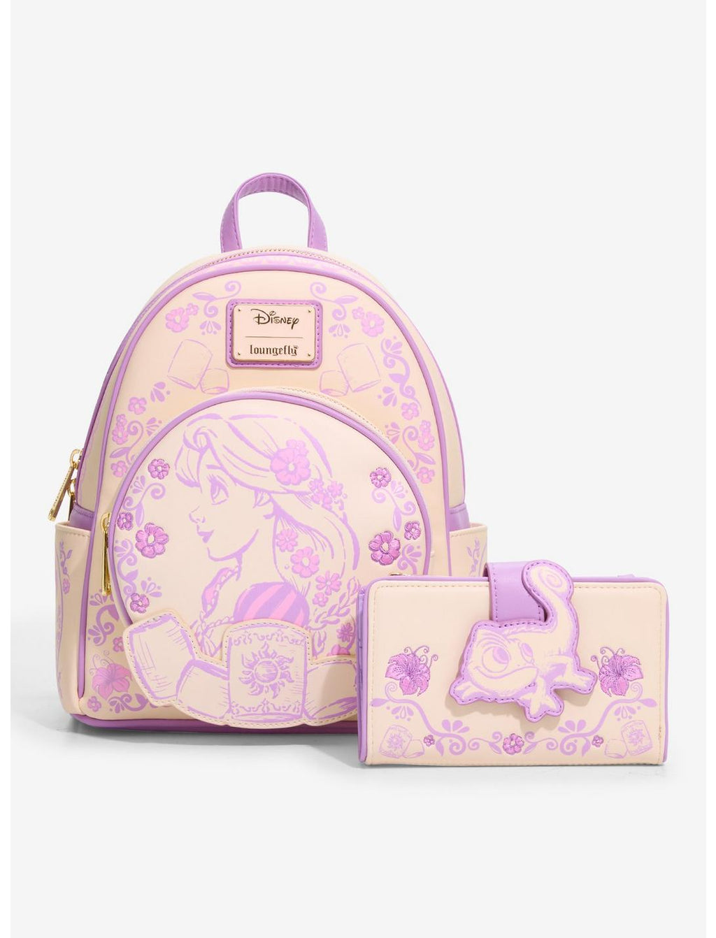 Mini sac à dos Loungefly Disney Raiponce Esquisse – vue complémentaire