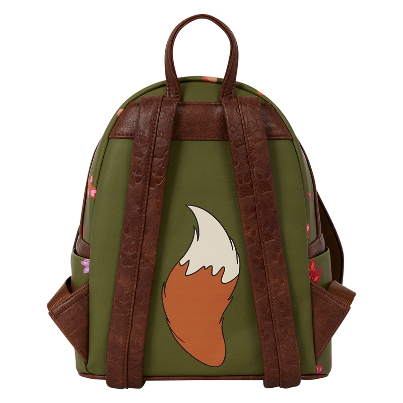 Dos du mini sac Loungefly Rox et Rouky D23 avec queue de Rox