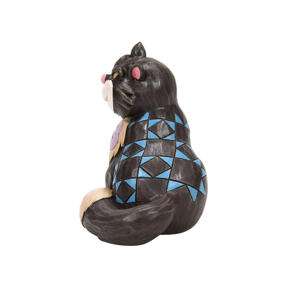 Lucifer Disney Traditions Jim Shore 6015023 — profil et motifs bleus