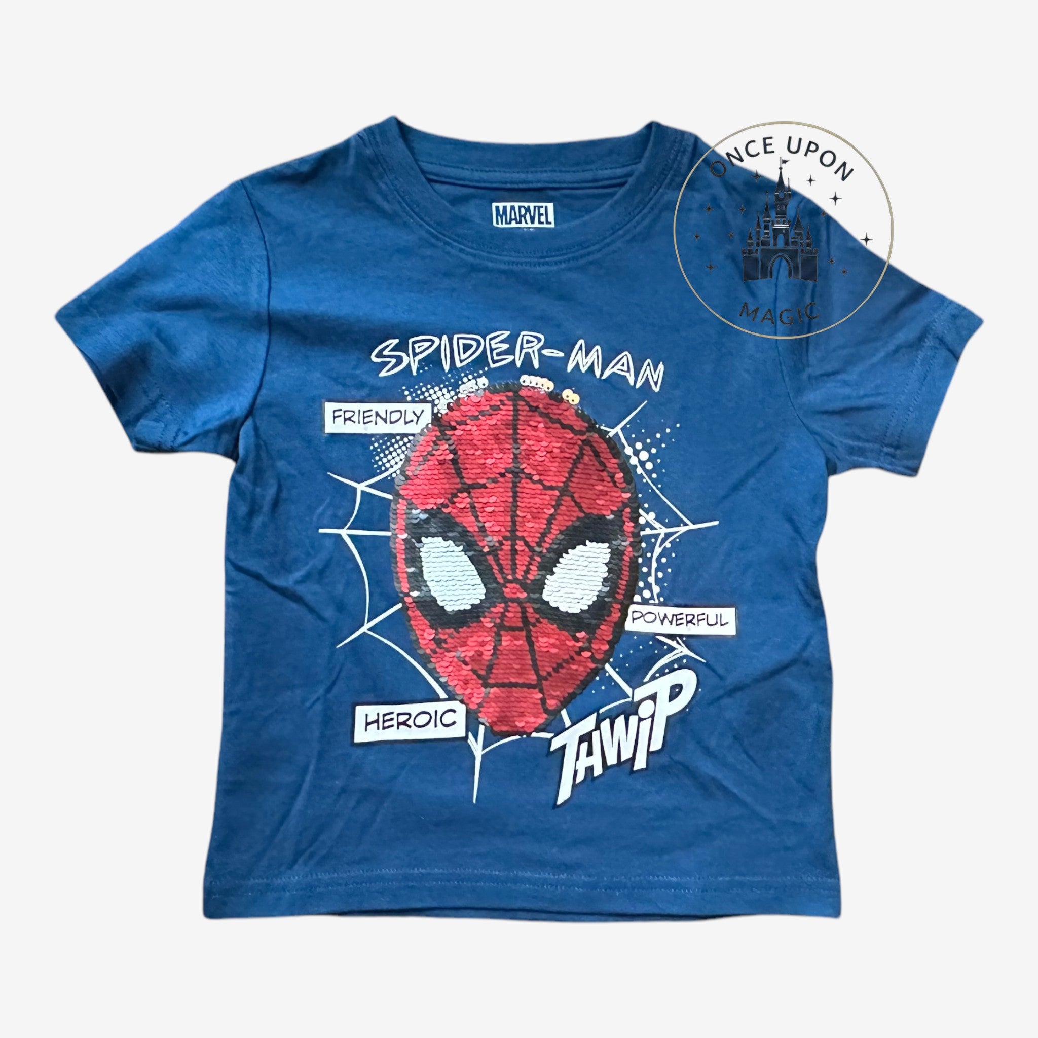T-shirt Spider-Man sequins réversibles Marvel Disneyland Paris