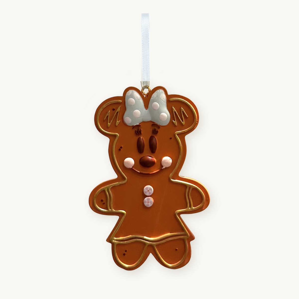 Ornement de Noël Minnie pain d’épice – Disneyland Paris – photo studio