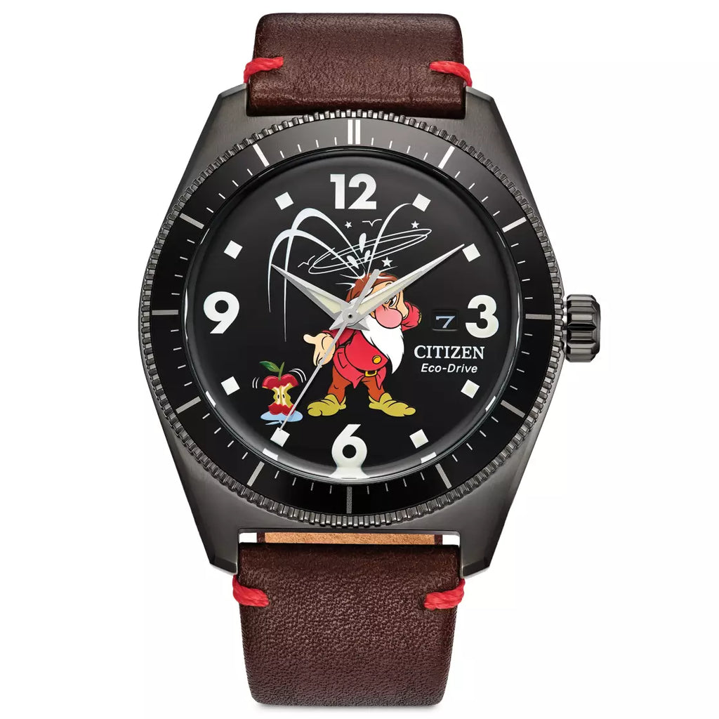 Montre Citizen Grincheux – Blanche-Neige et les Sept Nains – Disney Parks, vue de face