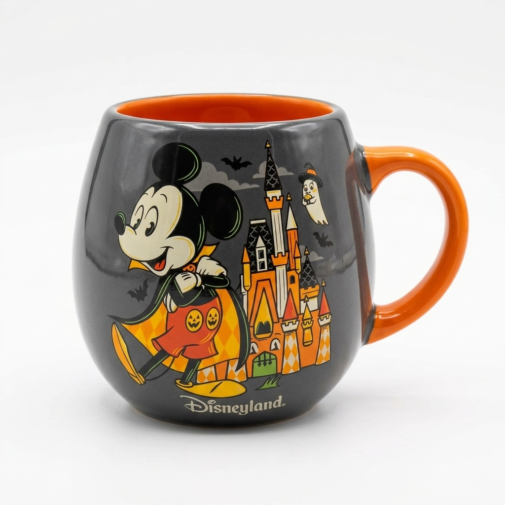 Mug Halloween Mickey Disneyland Paris avec château - vue dos