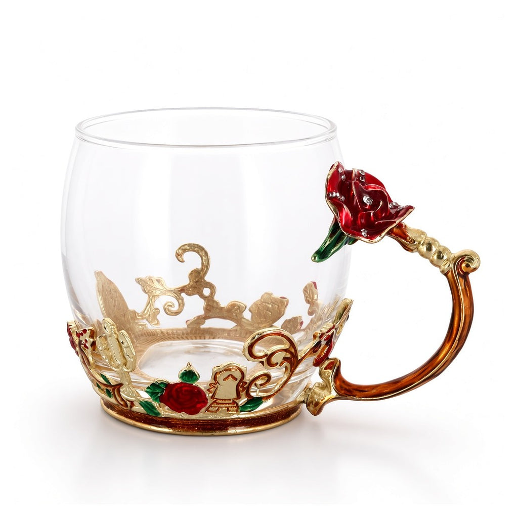 Mug Rose – La Belle et la Bête