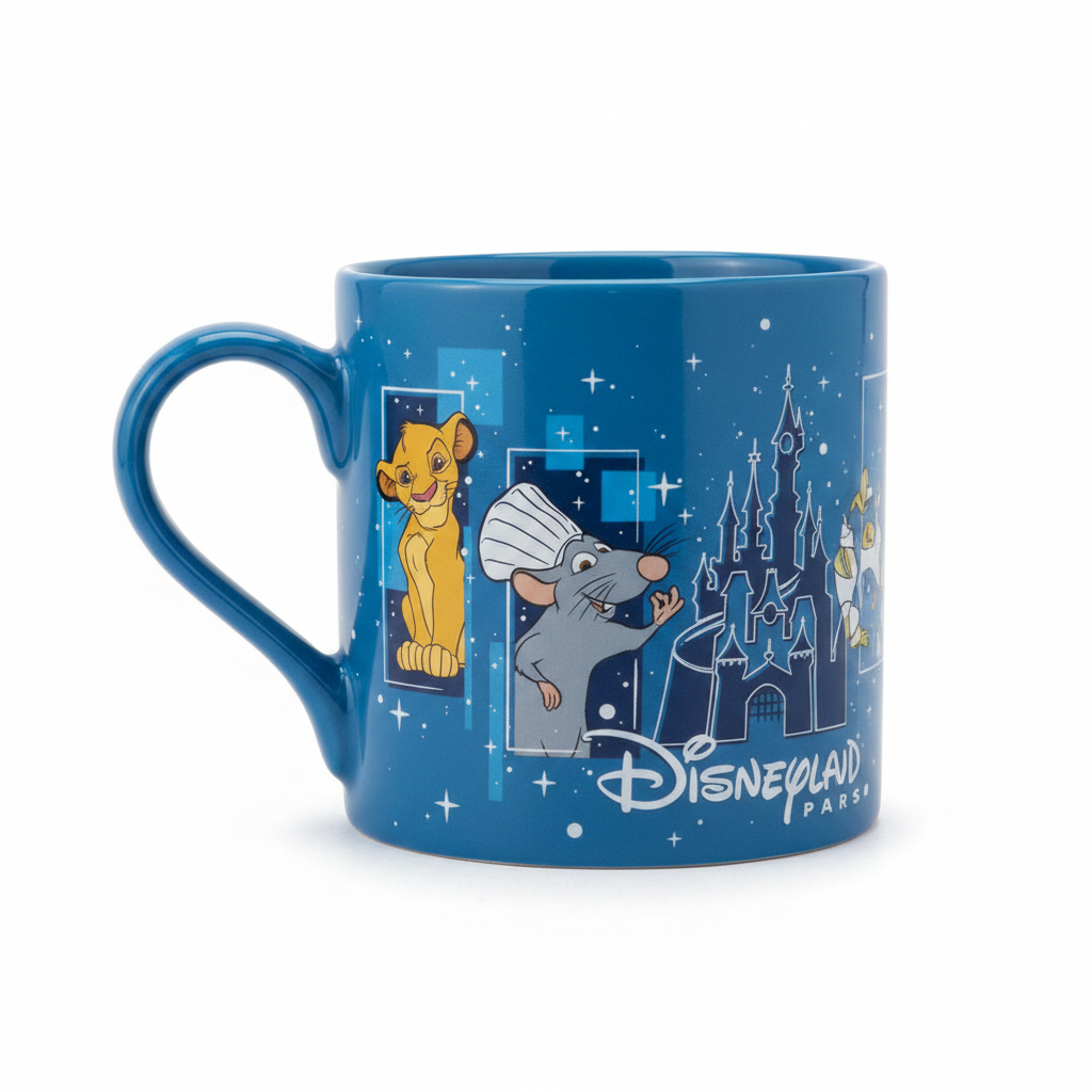 Mugs Alphabet Disney avec Simba et Rémy – Disneyland Paris