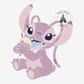 Once Upon Magic Disneyland Paris Angel pin featuring the pink character eating an ice cream cone