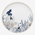 Once Upon Magic Ariel The Little Mermaid large serving platter, 30cm, white with blue and gold underwater design.