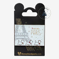 Once Upon Magic Disneyland Paris enamel pin featuring the Eiffel Tower and three Aristocats kittens in gold and white.