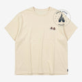 T-shirt beige brodé Tic et Tac