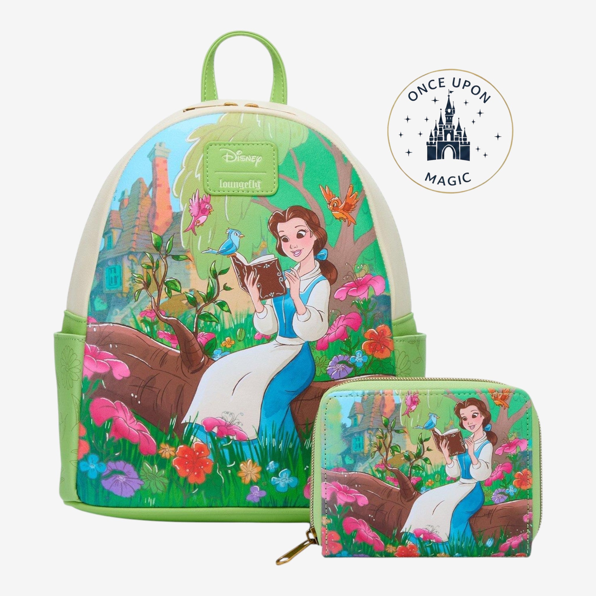 Loungefly Beauty and the Beast Belle Reading in the Woods Mini Backpack – US Import