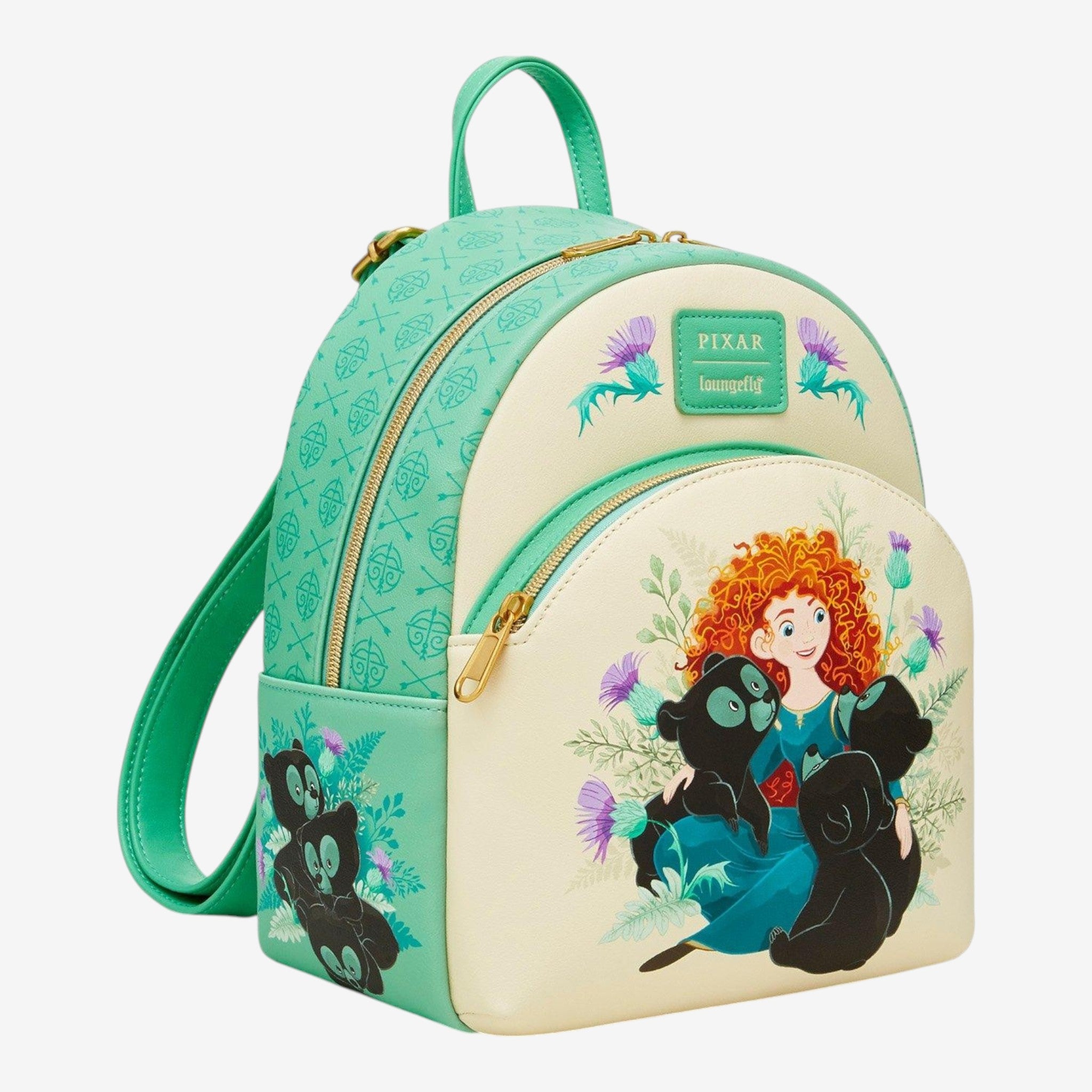 floral print mini backpack Disney Minnie Mouse a back slip pocket Roxy Always Core Backpack
