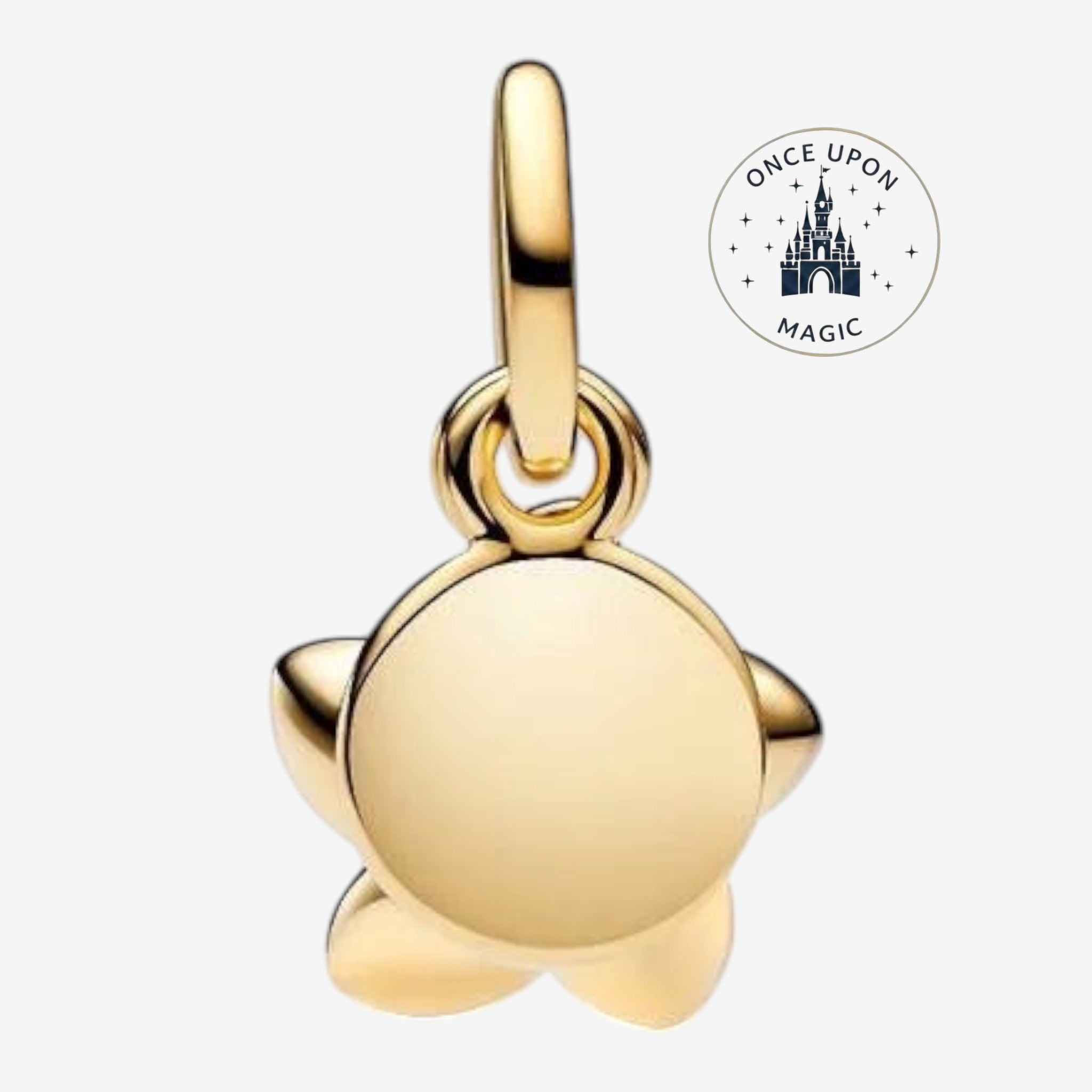 Charm Once Upon Magic Pandora Disney Vaiana en forme de fleur dorée, bijou élégant pour bracelet