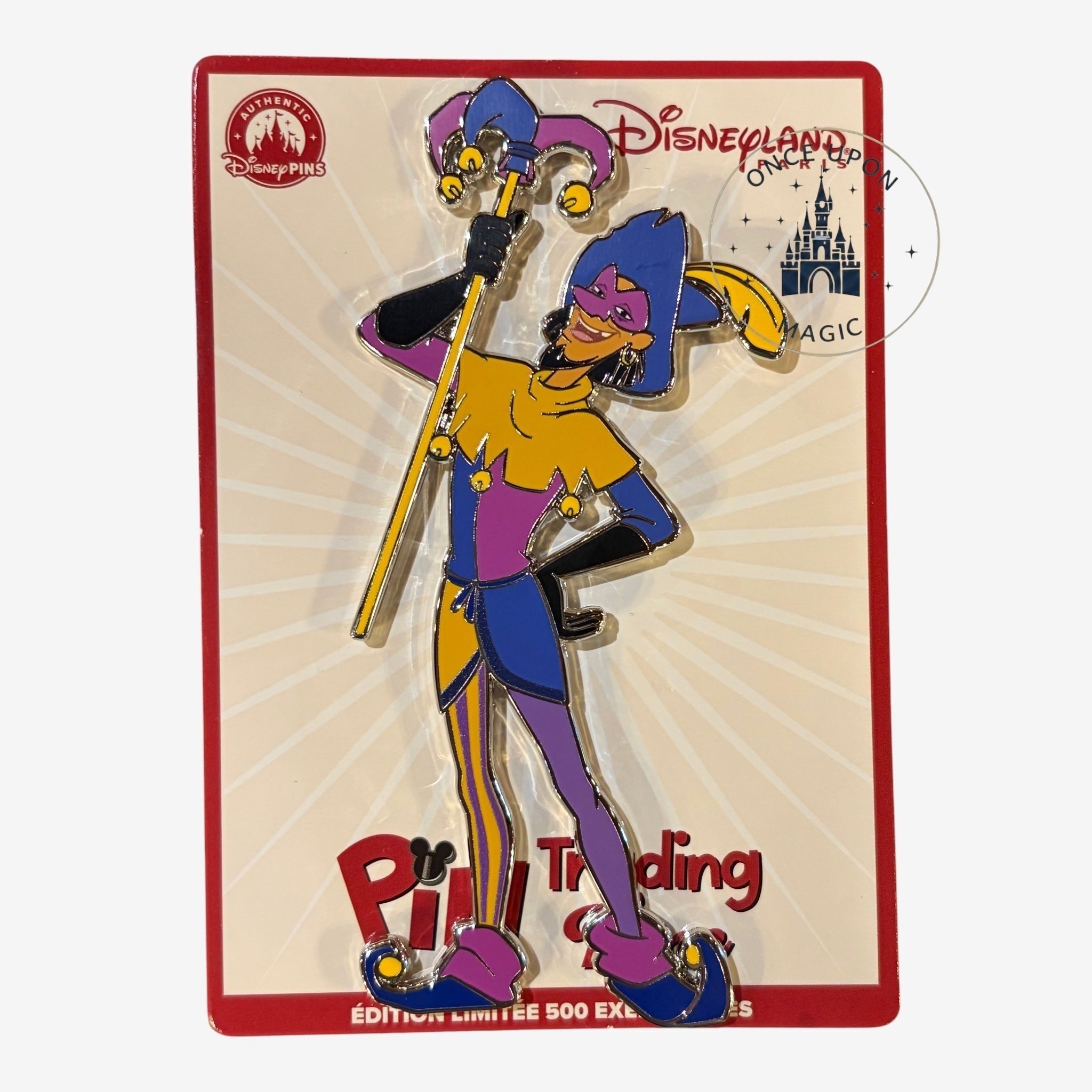 Once Upon Magic limited edition Disney Pin Trading pin featuring Clopin from The Hunchback of Notre Dame in costume