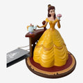 Once Upon Magic Disney Princess Belle figurine in yellow ballgown with teapot and rose.