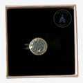 Once Upon Magic round fairy charm with sparkling crystal border and Disney castle design, perfect for bracelets.