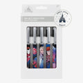 Once Upon Magic set of 5 Disney and Pixar ballpoint pens featuring characters like Elsa and Woody in packaging