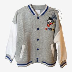 Veste teddy enfant Mickey Pixel Art avec logo Disneyland Paris