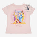 T-shirt enfant rose avec Raiponce, Cendrillon, Belle et Ariel – Disneyland Paris