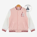 Veste varsity Team Princess rose et blanche avec écusson château – Disneyland Paris
