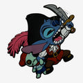 Once Upon Magic Disney Stitch pirate magnet with cutlass and companion. Durable PVC.