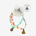 Once Upon Magic Disney Stitch set of 2 bracelets with pastel beads spelling SUMMER and VIBES, featuring tropical charms.