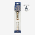 Once Upon Magic Disneyland Hotel collectible white pen with gold accents and fleur-de-lis clip in display box