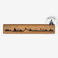 Once Upon Magic Disneyland Paris Adventure World skyline silhouette decoration. Black metal.