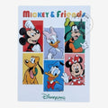 Once Upon Magic Disneyland Paris Magnet featuring Mickey, Minnie, Donald, Daisy, Goofy, and Pluto in colorful panels.