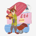Once Upon Magic Disneyland Paris Zootopia Nick Wilde summer 2026 limited edition pin with popsicle and ice cream cart.