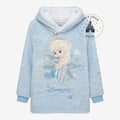 Once Upon Magic blue sherpa hoodie for kids featuring Elsa from Frozen with glittery snowflake details